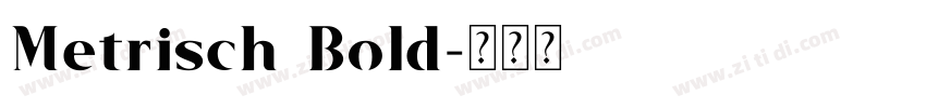 Metrisch Bold字体转换